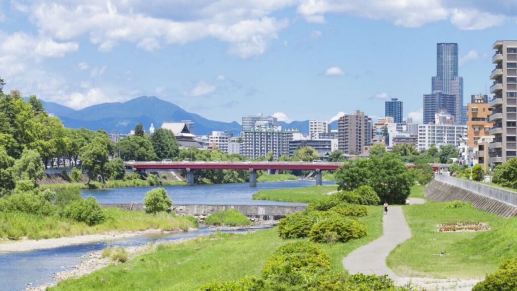Famous Places to Visit in Sendai for an Enriching Experience Sendai city skyline with lush greenery and historic landmarks under a clear sky